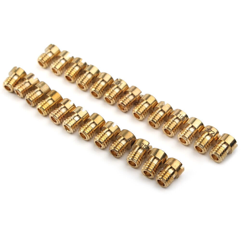 ya 4 8.10 for Dellorto PHBG SHA 5mm #55-#115 Replacement Gold 10x Carburetor Main Jet