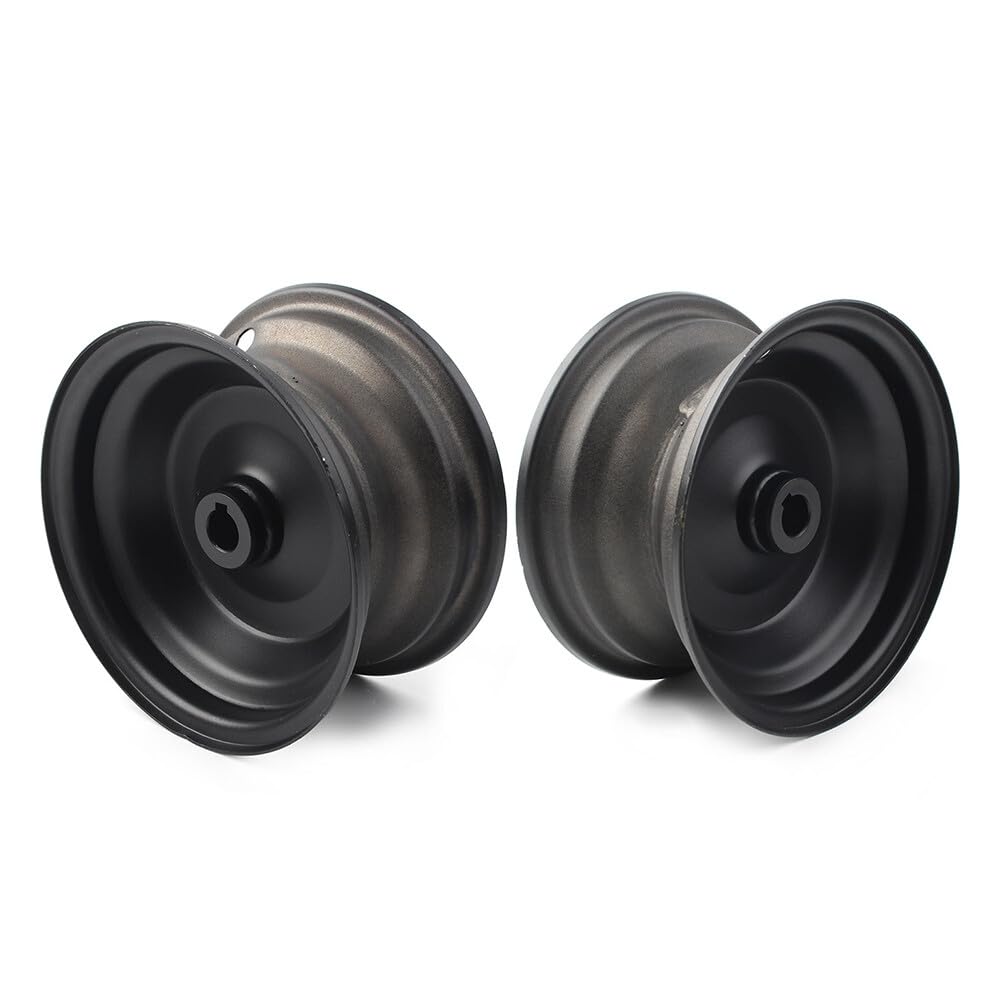 ya 4 8.8.2 2Pcs 6 145/70-6 in Wheel Rim Black for Go Kart Off-Road Dirt Pit Bike