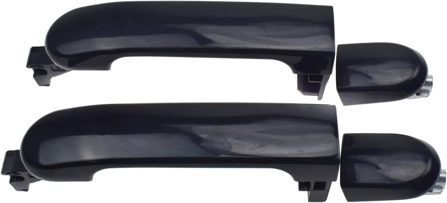 ya 2 8.15 Rear Door Handles Driver and Passenger External Fits 2007-2012 for Nissan Versa 