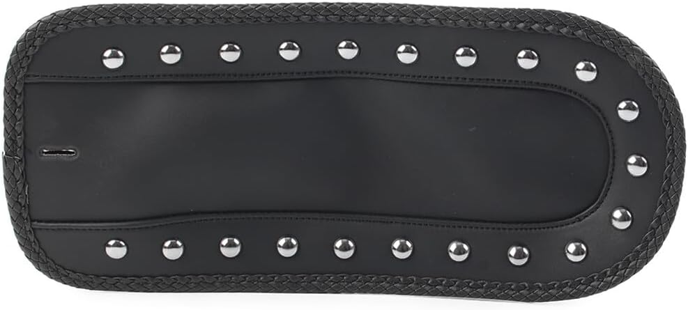 ya 4 8.10 Black PU Leather Rear Fender Bib Studs Solo for SEAT Fit for Kawasaki Vulcan 1500