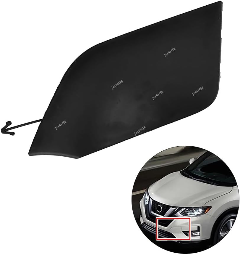 ya 27 10.13 baidi Bumper Tow Hook Cover Unpainted #622A0-6FL0H for Nissan Rogue 2017-2020