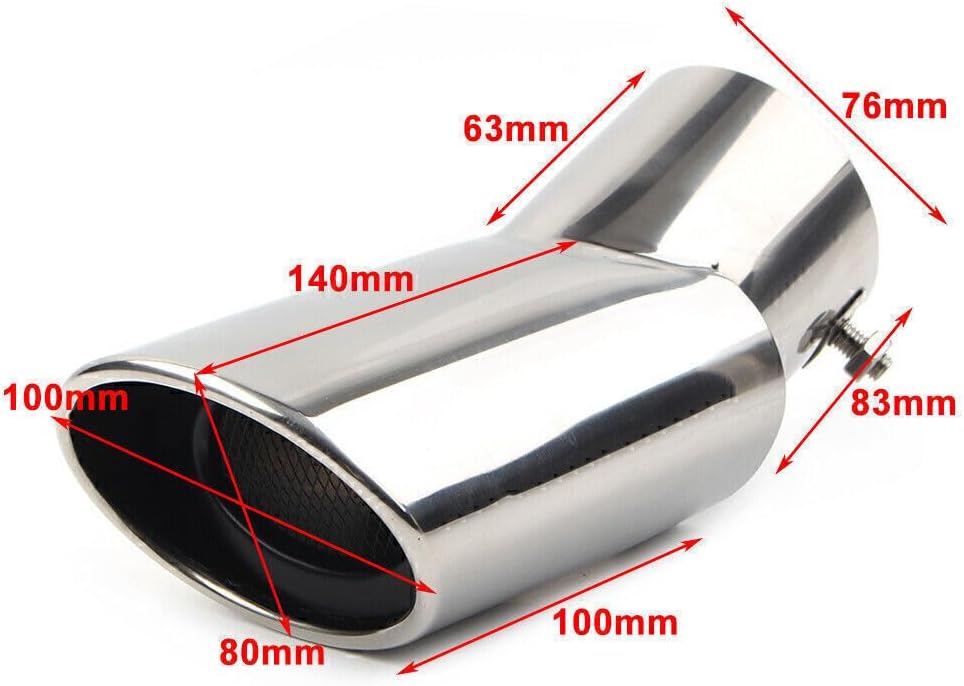 ya 14 9.20 zhengce Blue Steel Car Muffler Tip Tail Pipe for Toyota Highlander 2014-2021-1