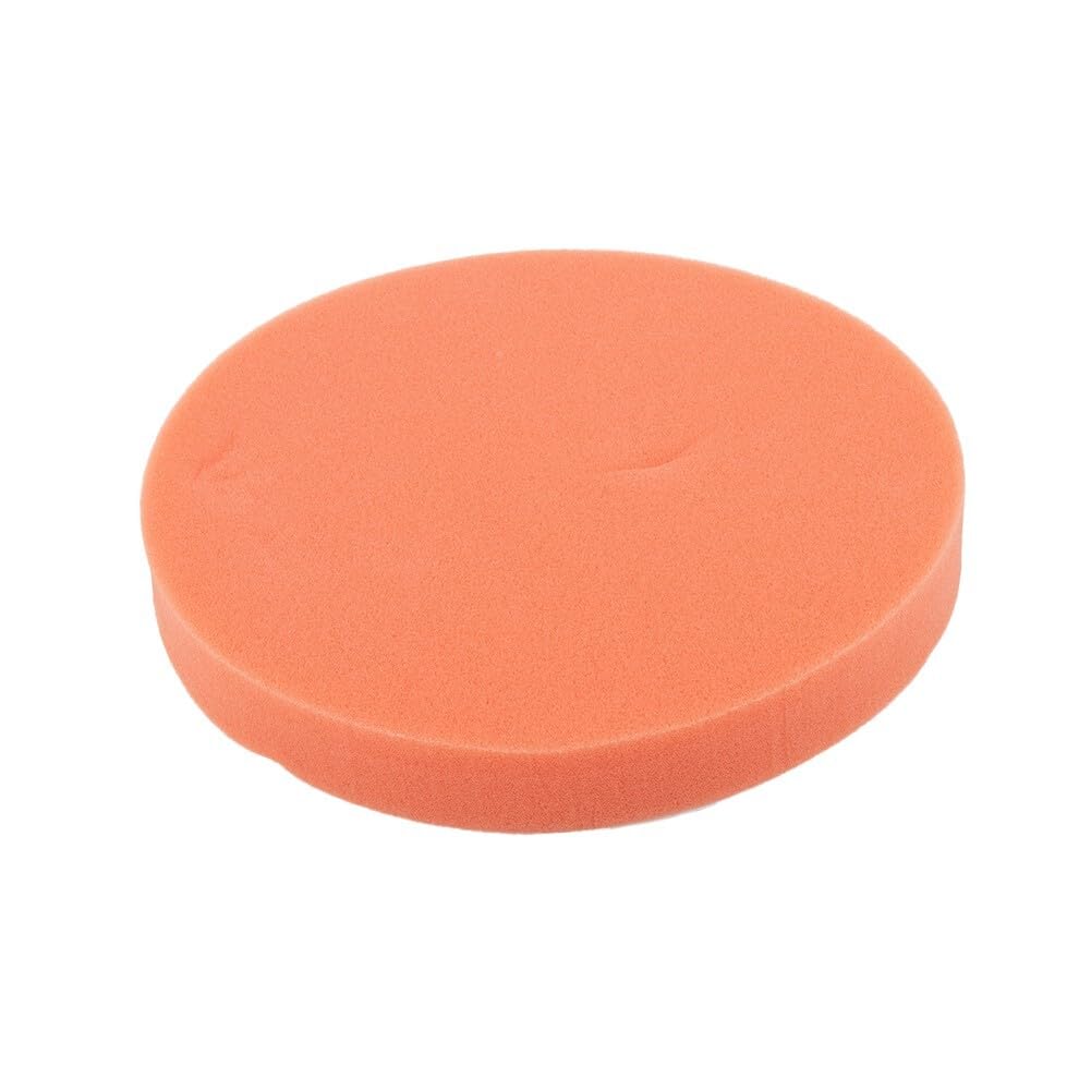 ya 13 9.15 baidi 1PC 180mm 7inch Car Flat Sponge Polishing Buffing Pad Clean Tool Orange Useful