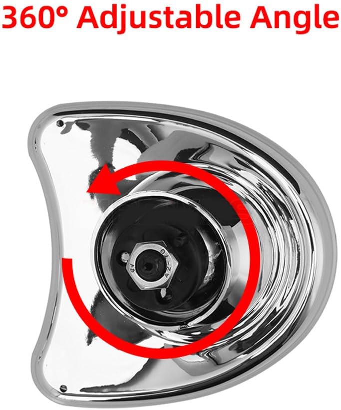 ya 13 9.15 baidi Two Batwing Internal Fairing-Mounted Side Mirrors for Harley Touring 96-13 Chrome-