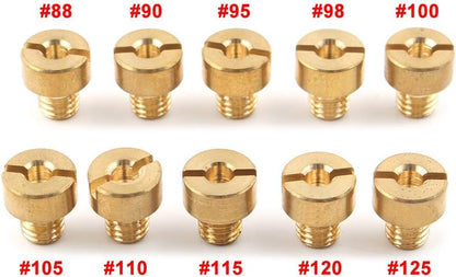 ya 6 8.24 baidi for VM22 VM24 VM26 VM30 Carburetor 125-200cc Engine 88-125 Main Jets Set