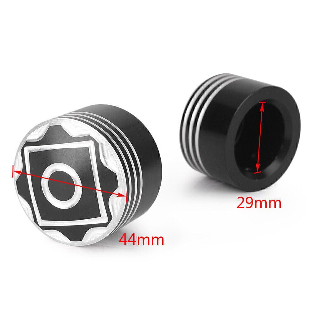 ya 28 10.13 zhengce CNC Aluminum Front Axle Nut Cover Bolt Fit Harley Touring Softail Road King