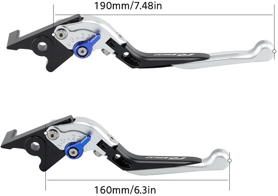 ya 4 8.14 Adjustable Folding Extendable Clutch Brake Lever Kit for Yamaha YZF R15M 2022-24