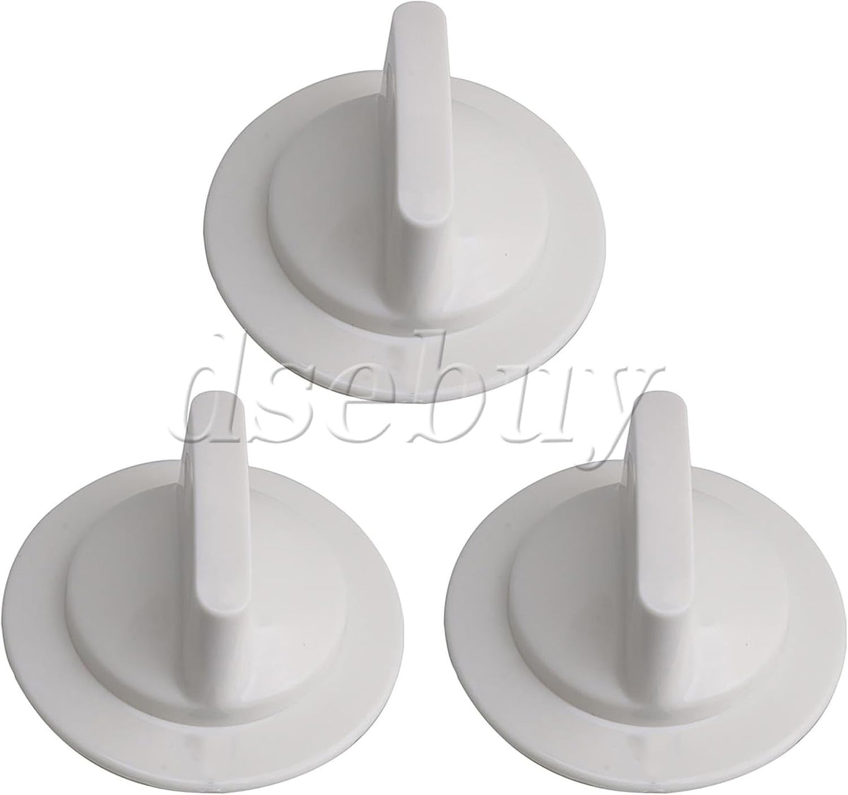 ya 26 10.21 baidi 3 Pieces White Dryer Turning Timer Control Knob for WE1M652 7.1x4.5cm