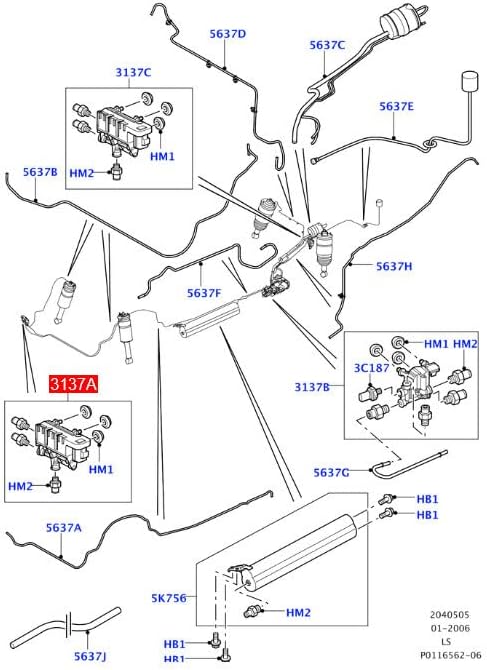 ya 12 10.8 baidi New RVH000095 Air Suspension EAS Valve for Land Rover LR3 LR4 for Range Rover SPORT