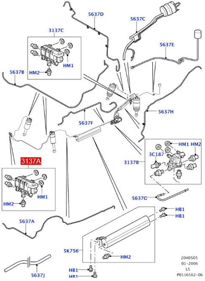 ya 12 10.8 baidi New RVH000095 Air Suspension EAS Valve for Land Rover LR3 LR4 for Range Rover SPORT