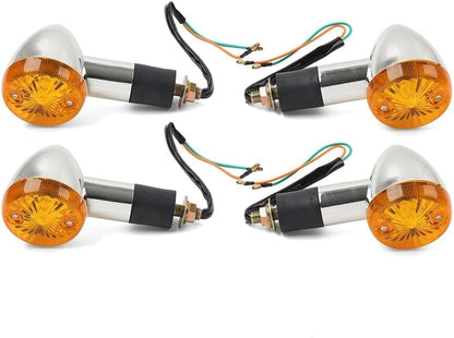ya 13 9.15 baidi 4x Amber Turn Signal Lights 10mm for Suzuki Boulevard C109R C50 C90 S 40 50 83