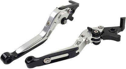 ya 10 9.16 zhengce CNC Folding Extendable Brake Clutch Levers for Honda CBR125R CBR150R Silver