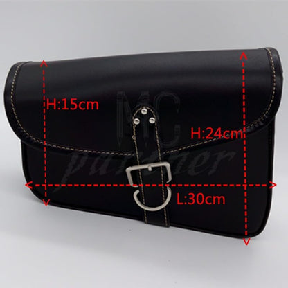 ya 11 9.14 baidiBlack PU Leather Left side Saddlebag Saddle Bag for Harley Sportster XL 883 1200