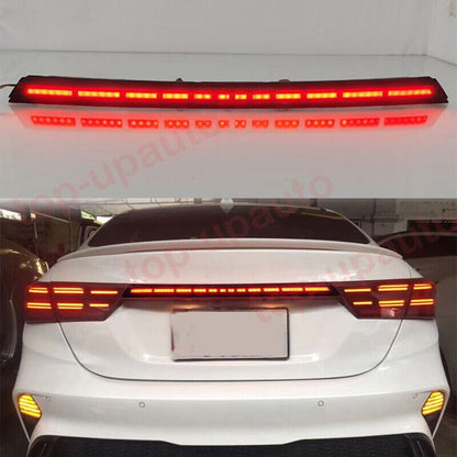 ya 4 8.14 Suitable for Kia Forte 2019-2022 GT Style LED Rear Trunk Tailgate Light Brake Turn Signal Light 