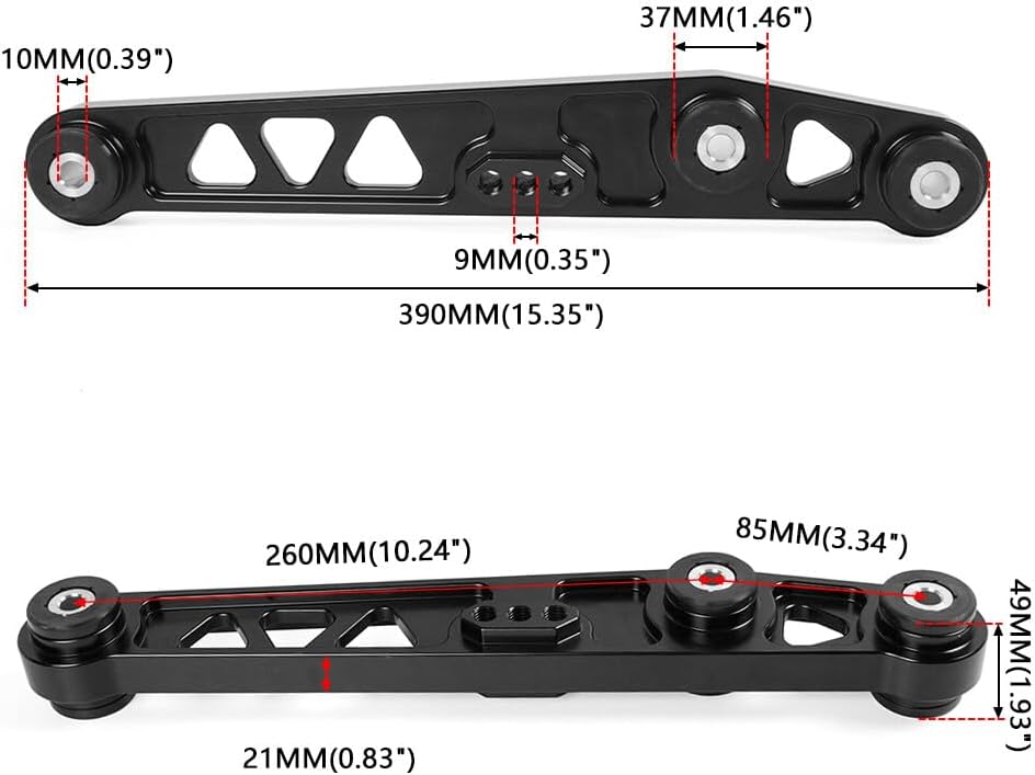ya 13 9.15 baidi Black Pair Rear Lower Control Arm