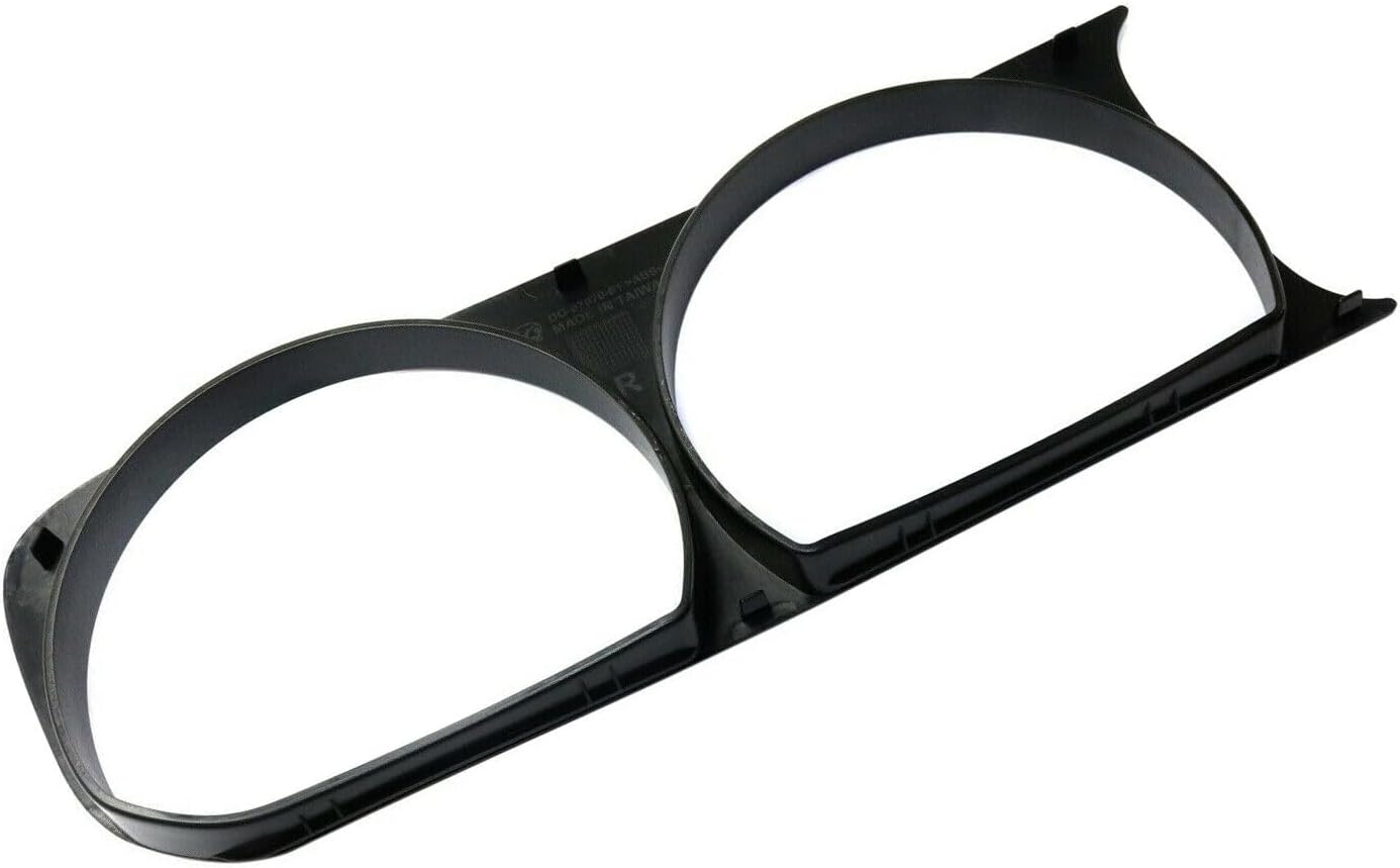 ya 7 8.24 baidi Pair Black Headlight Bezel for 2008-2014 for Dodge for Challenger Left + Right