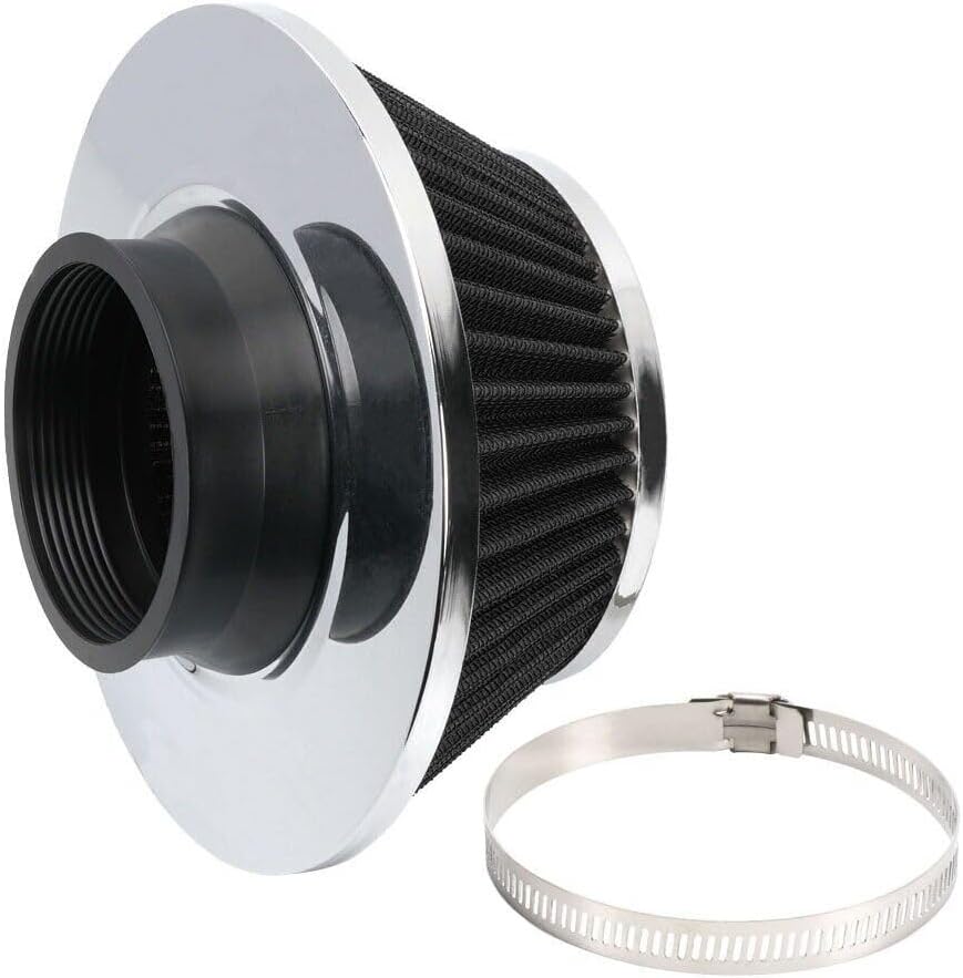 ya 13 9.15 baidi 3 76mm Mushroom Head High Flow Dry Air Filter Cold Air Intake Black Air Filter
