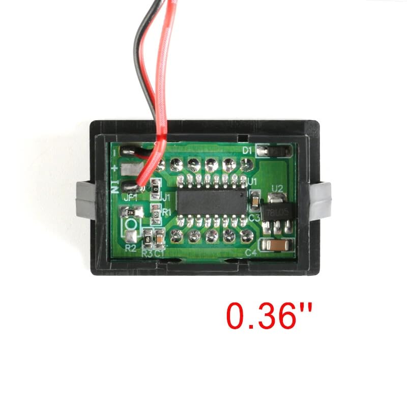 ya 16 10.20 baidi for Mini Digital Voltmeter 4.5-30V DC Panel Meter for Electric Vehicles -