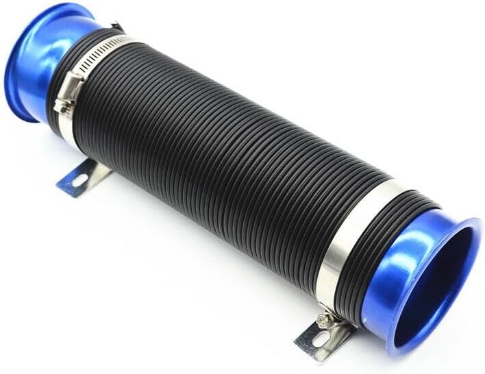 ya 2 8.15 75mm Offroad Cold Air Intake Pipe Inlet Hose Pipe Car Flexible Extensible Blue