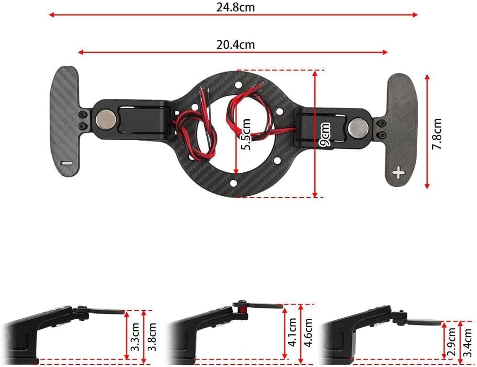 ya 28 10.13 zhengce Racing Steering Wheel Magnetic Paddle shifters for Logitech 923 G25 G29 G2