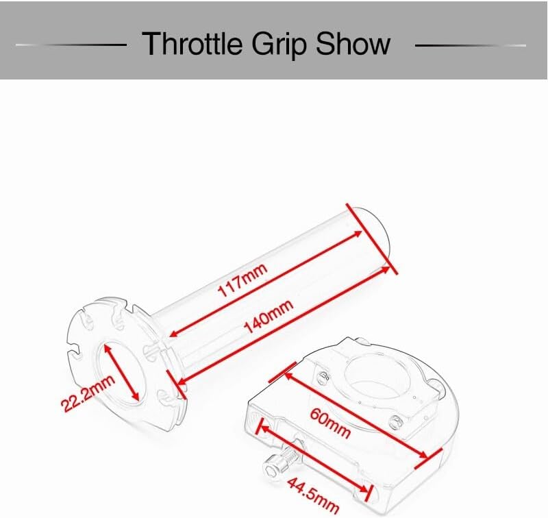 ya 11 9.14 baidiAluminum Twist Throttle Grip with Cable Set for Pit Bike 50cc 110cc 125cc