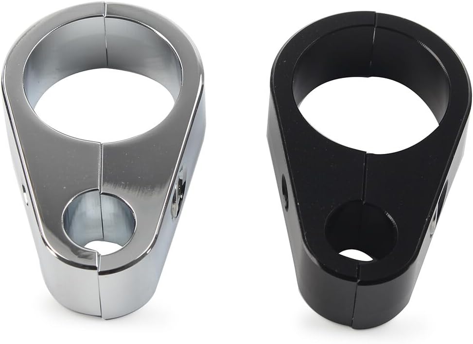 ya 11 9.14 baidiBlack Motorcycle Brake Clutch Cable Wire Clamp Clip for Harley 1'' Handlebar