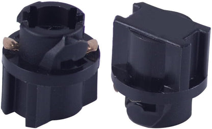 ya 4 8.14 8-Pack T5 Socket Twist Lock Dashboard Cluster Light Bulb Holder Black 
