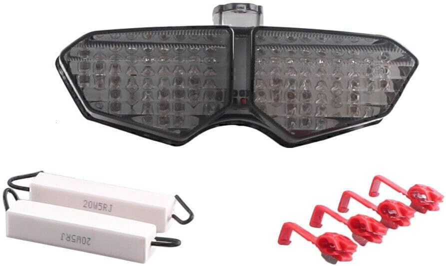 ya 5 8.24 baidi Fit 2006-2009 for Yamaha YZF R6S Smoke LED Taillight Rear Brake Turn Signals Light