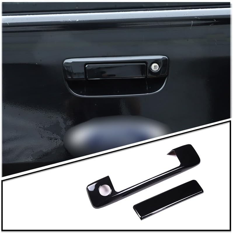 ya 10 9.16 baidi Gloss Black Tailgate Handle Cover Tailgate Handle Decoration Suitable for Ford Ranger 2015-21-