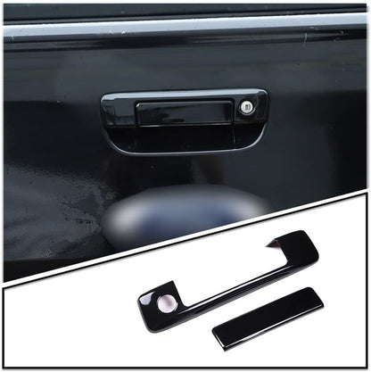 ya 10 9.16 baidi Gloss Black Tailgate Handle Cover Tailgate Handle Decoration Suitable for Ford Ranger 2015-21-