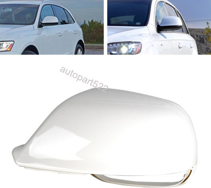 ya 11 9.14 baidiWhite Mirror Protective Cover for Audi Q7 for Q5 2011 2012-2017 Left Driver Mirror Cover Shell