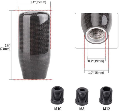 ya 4 8.24 baidi Black Racing Aluminum Carbon Fiber for Manual MT Gear Shift Shifter KNOB 5/6 Speed