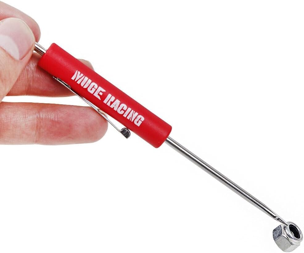 ya 28 10.13 baidi 10x Red Mini Pocket Screwdriver Flat Tip Magnet Clip