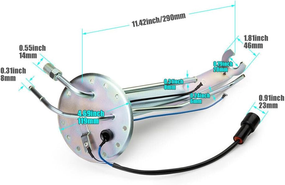 ya 4 8.8.2 23206-35121 Fuel Pump Hanger Tube Assembly for Toyota Pickup 2.4L/3.0L 1988 New