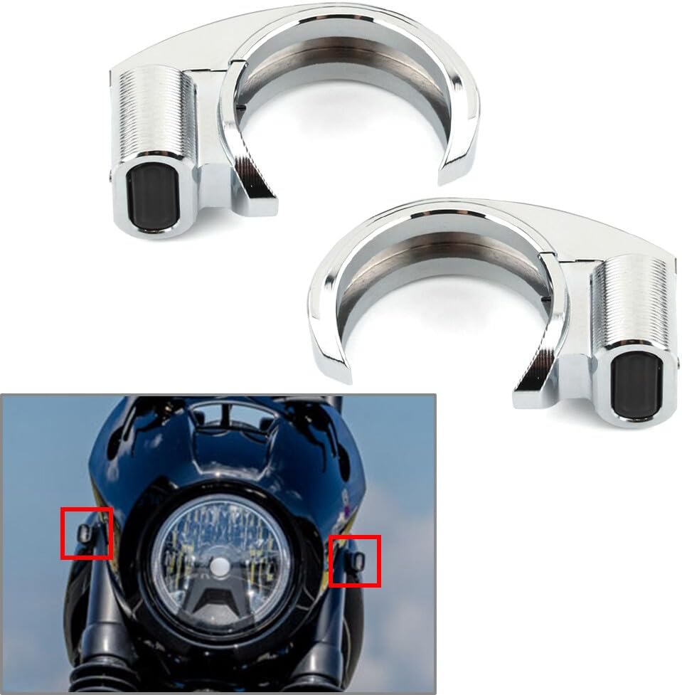 ya 11 9.14 zhengce LED Front Turn Signal Light fit For Harley 39-41mm Front Fork Shock Absorbe