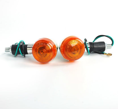 ya 4 8.14 Paar Motorcycle Turn Signal Flashing Light Black Amber for Yamaha for Kawasaki for Honda 