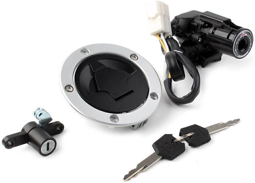 ya 6 8.24 baidi For 13-18 17 for Kawasaki XZ6R Ignition Switch Gas Cap Cover for SEAT Lock Key Set