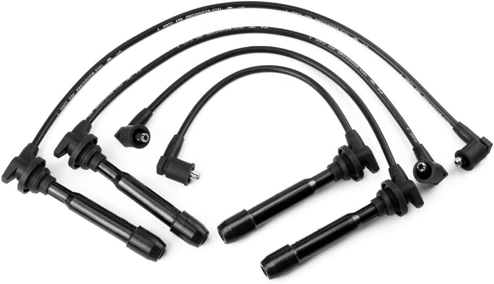 ya 7 8.24 baidi 4PC Spark Plug Ignition Wire Set for Hyundai for Elantra Tiburon for Kia Spectra Soul L4