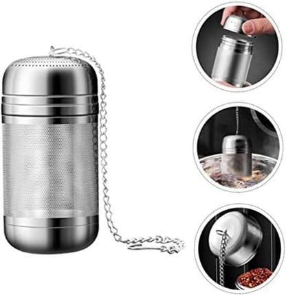 ya 14 9.20 baidi 2 Pieces Stainless Steel Tea Infuser with Chain Hook for Loose Leaf Tea-1