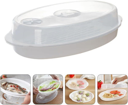 ya 14 9.20 baidi ing Tray with Lid er Plate Fish Microwavable Vegetable-1