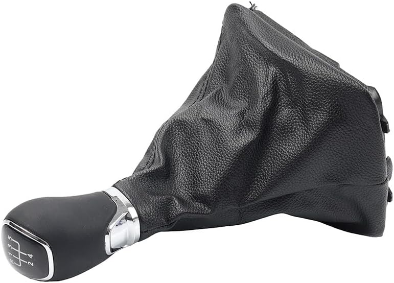 ya 11 9.14 baidiManual Gear Shift Knob With Boot Cover Case Fit for Skoda Octavia A5 A6 2004-2012