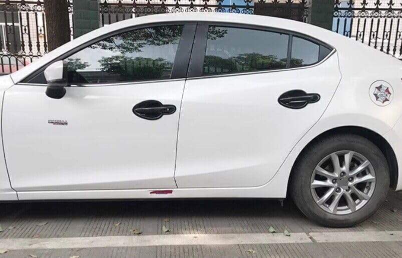 ya 8 8.24 baidi 8P for Mazda 3 Axela 2017-18 Carbon Fiber Exterior Side Door Handle Cover Trims