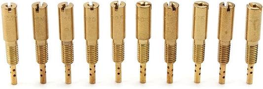 ya 12 10.8 zhengce Carburetor Pilot Jets Kit 10pcs Fit For VM/TM/TMX AX100#10-#32.5 Motor