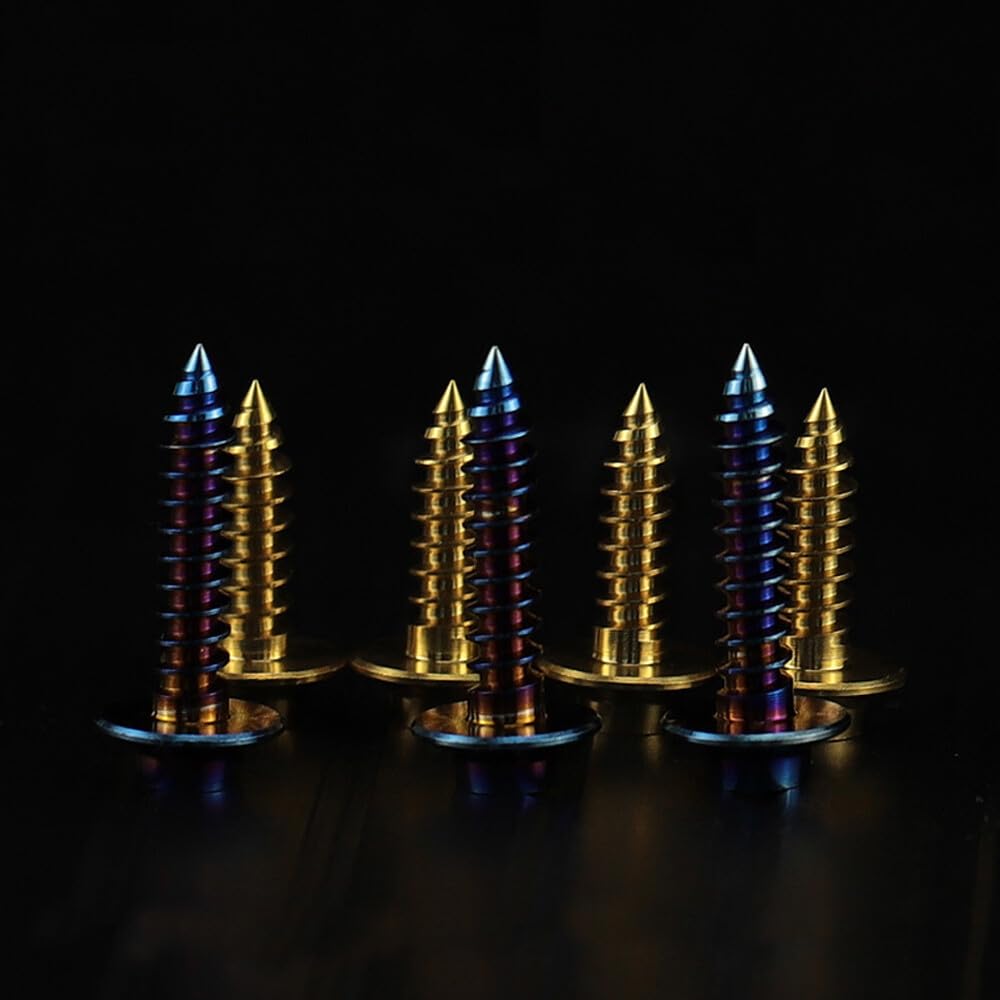 ya 16 10.20 baidi M4 M5 Titanium Self-Tapping Screws Umbrella Head Motorcycle Plate Ti Bolts-1