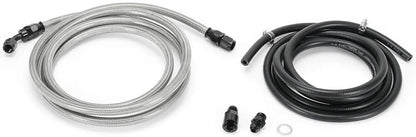 ya 10 9.16 baidi For 96-00 for Civic 4dr Sedan Black Stainless Steel Fuel Feed Line & Rubber Return