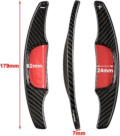 ya 5 8.24 baidi for Mazda 3 2020-2021 Pair Carbon Fiber Auto Steering Wheel Shift Paddle