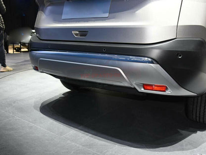 ya 6 8.14 for Nissan 2021-2024 Rogue Chrome Front and Rear Bumper Molding Cover Trims