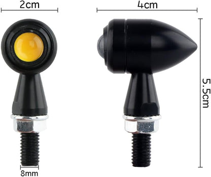 ya 11 9.14 zhengce 4 Pack Motorcycle LED for Mini Turn Signal Indicator for Bobber Cafe Racer
