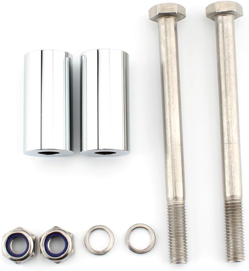 ya 4 8.8.2 2 Handlebar Riser Bracket Kit Chrome Fit for Kawasaki Vulcan 800/900/1500/1600/2000