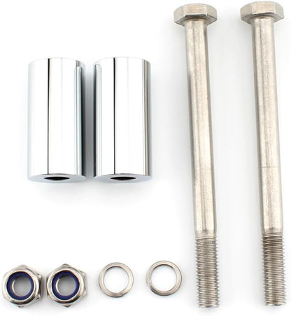ya 4 8.8.2 2 Handlebar Riser Bracket Kit Chrome Fit for Kawasaki Vulcan 800/900/1500/1600/2000